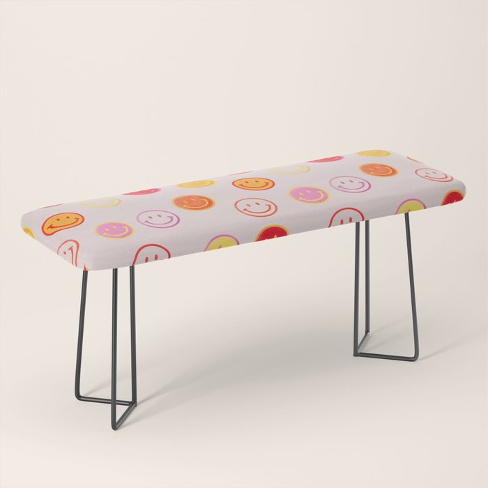 Smiling Faces Pattern Bench Gallery Image 1