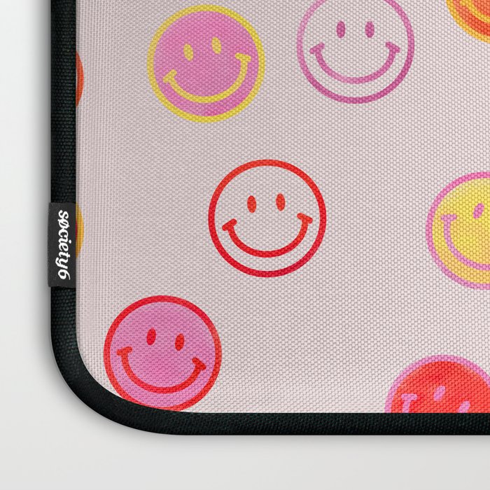 Smiling Faces Pattern Laptop Sleeve Gallery Image 3