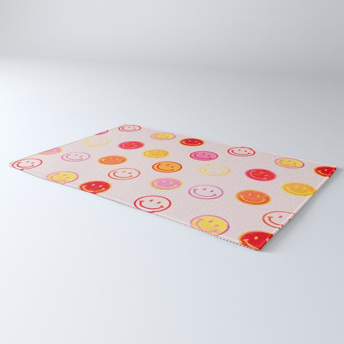 Smiling Faces Pattern Rug Gallery Image 3