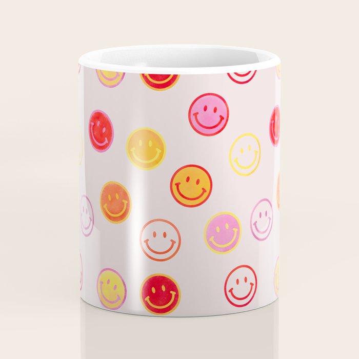Smiling Faces Pattern Coffee Mug Gallery Image 4