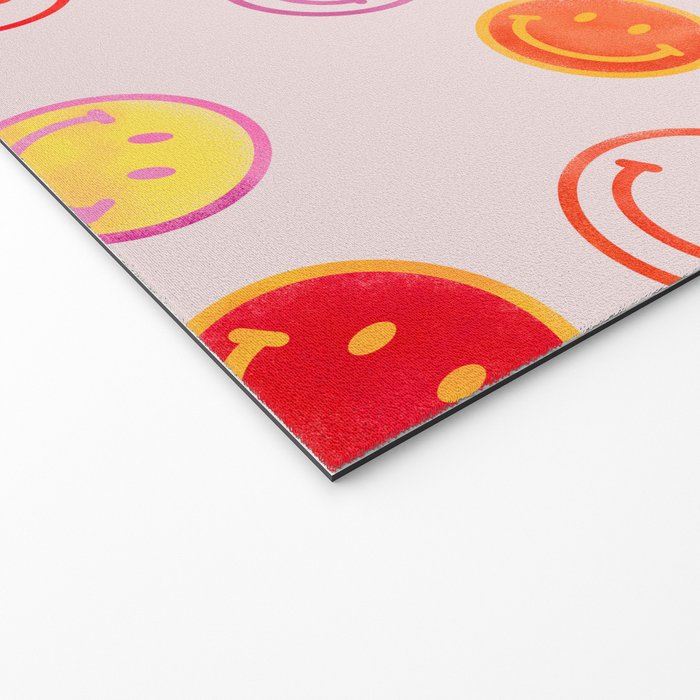 Smiling Faces Pattern Welcome Mat Gallery Image 2