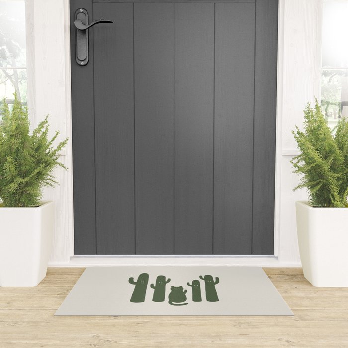 Hidden cat 55g green CATus Welcome Mat Gallery Image 3