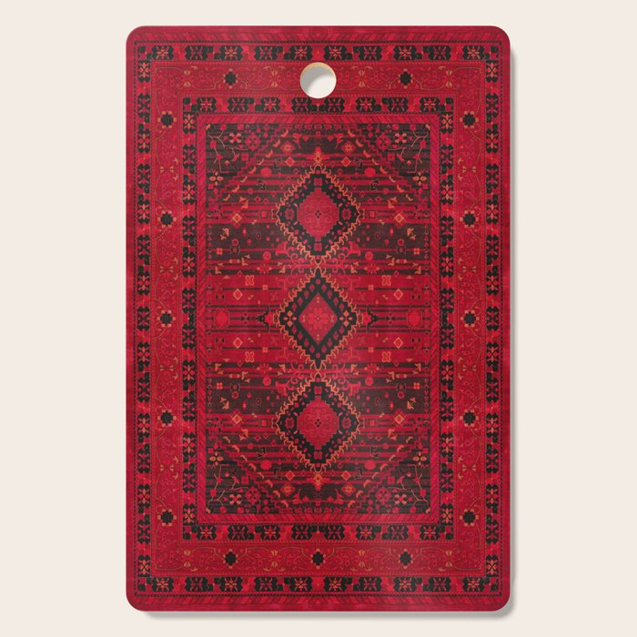 Scarlet Elegance: Oriental Moroccan & Ottoman Artistry Cutting Board Gallery Image 1