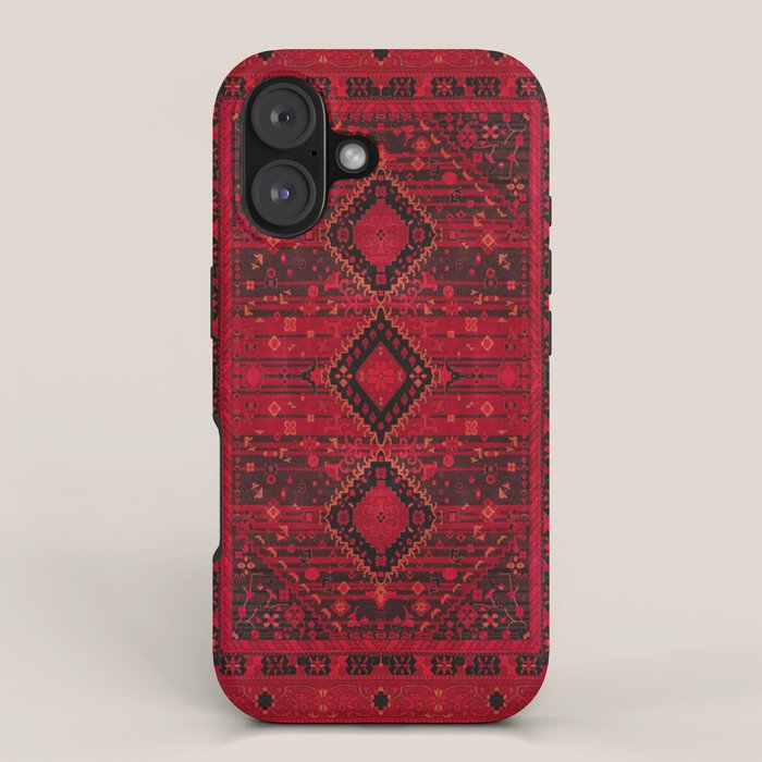 Scarlet Elegance: Oriental Moroccan & Ottoman Artistry iPhone Case Gallery Image 1