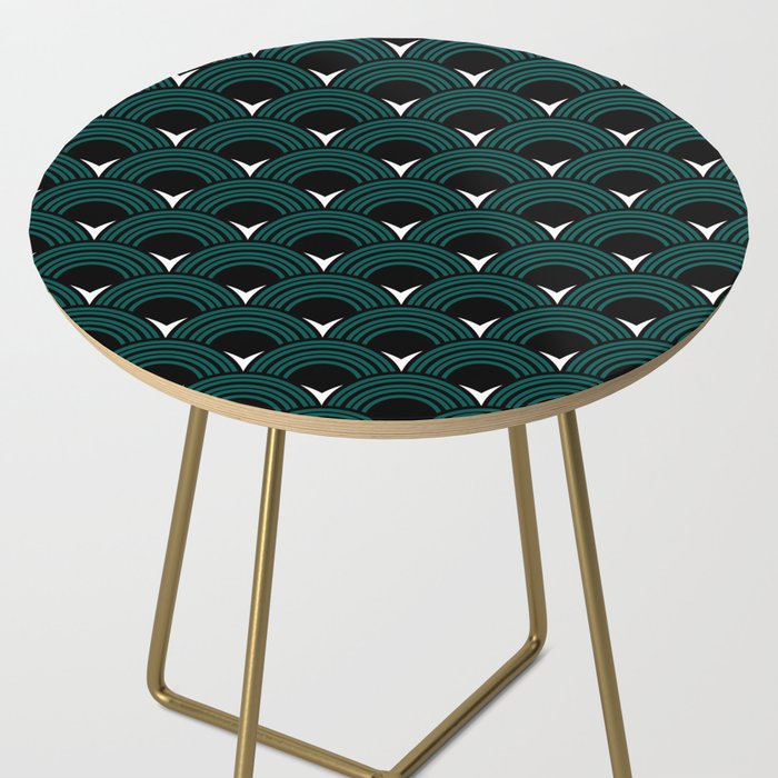 Art Deco Shell Print Side Table Gallery Image 2