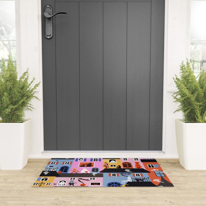 Halloween Houses Welcome Mat Gallery Image 3