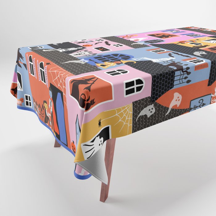 Halloween Houses Tablecloth Gallery Image 1