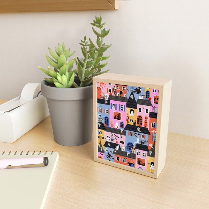 Halloween Houses Mini Art Print Gallery Image 2