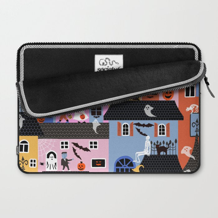 Halloween Houses Laptop Sleeve Gallery Image 2