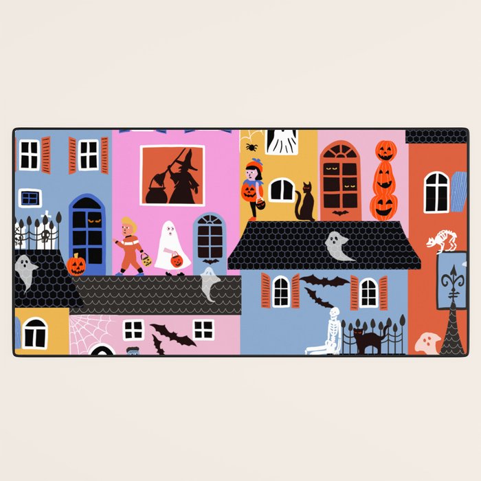 Halloween Houses Desk Mat Gallery Image 3