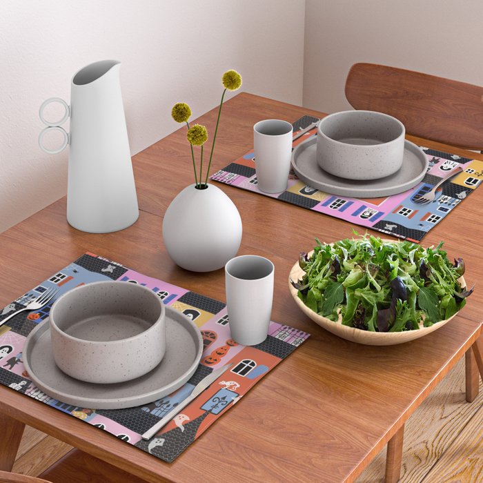 Halloween Houses Placemat Gallery Image 2