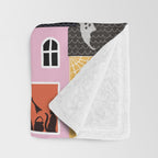 Halloween Houses Throw Blanket Gallery Image 3