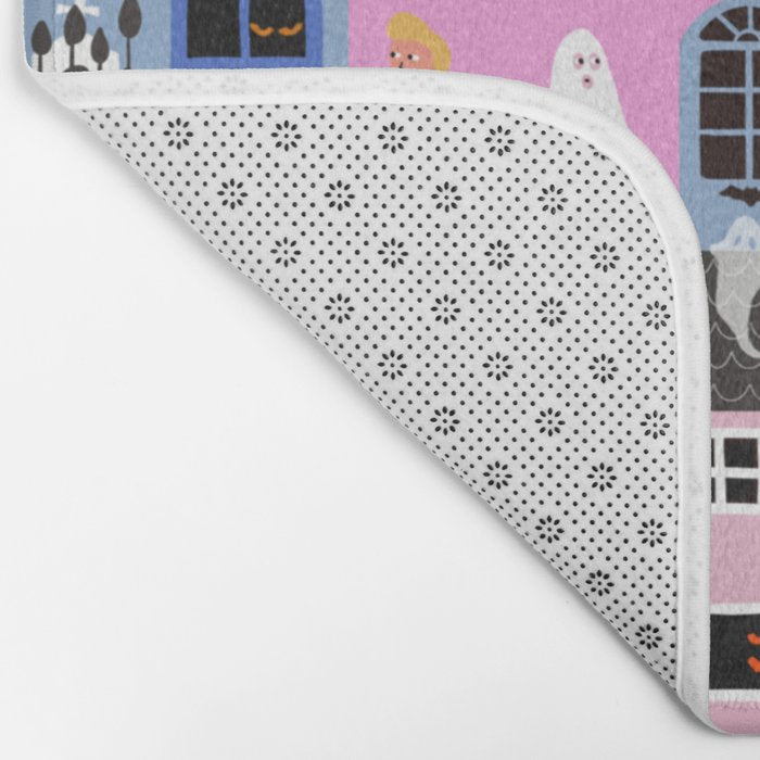 Halloween Houses Bath Mat Gallery Image 2