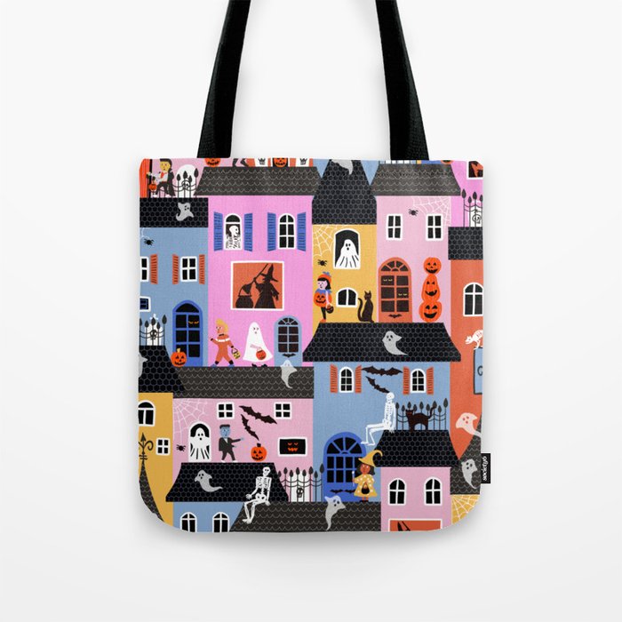 Halloween Houses Tote Bag Gallery Image 1