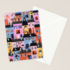 Halloween Houses Stationery Card Gallery Image 2