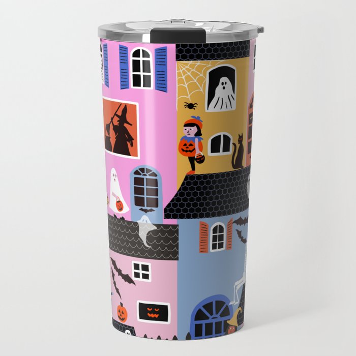 Halloween Houses Travel Mug Gallery Image 1