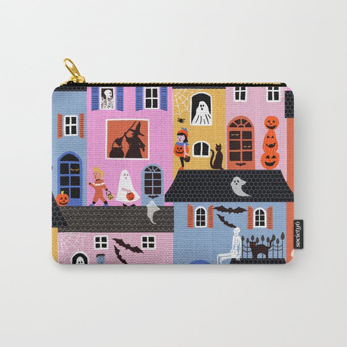 Halloween Houses Carry All Pouch Gallery Image 1