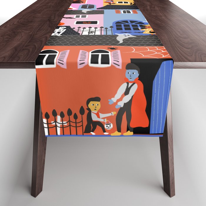 Halloween Houses Table Runner Gallery Image 1