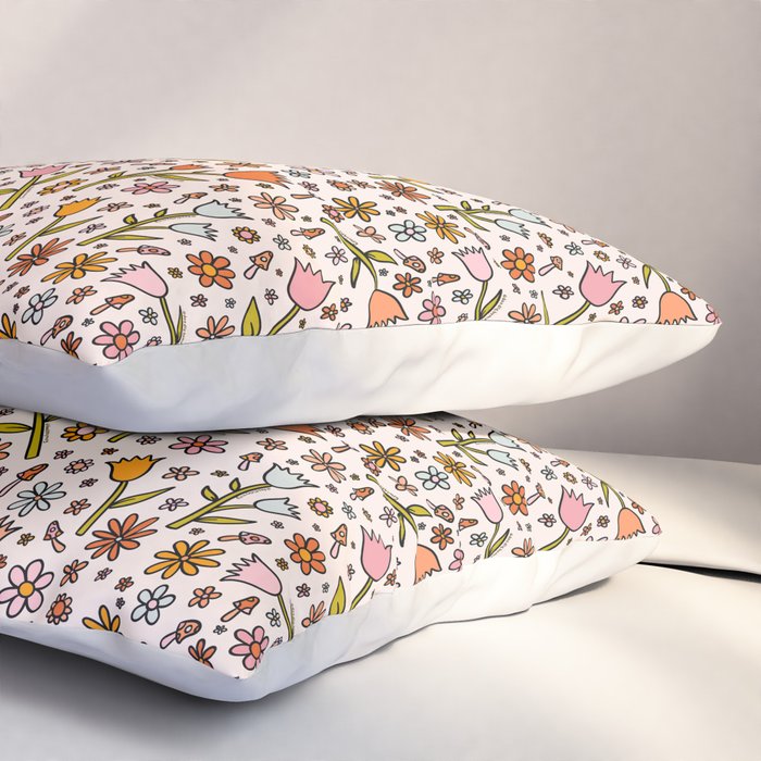 Tulip Print Pillow Sham Gallery Image 3