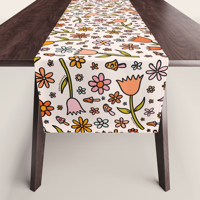 Tulip Print Table Runner Gallery Image 1