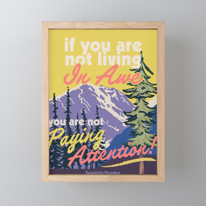 Live In Awe Mini Art Print Gallery Image 1