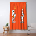 Lucky Cat Illustration Window Curtain Gallery Image 5