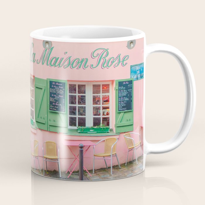 La Maison Rose Cafe in Paris Coffee Mug Gallery Image 1