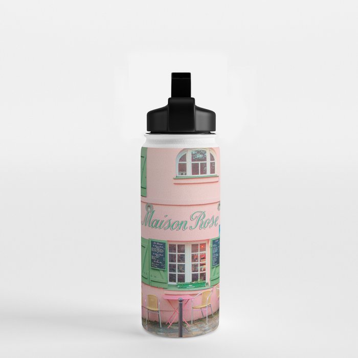 La Maison Rose Cafe in Paris Water Bottle Gallery Image 2