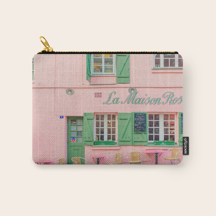 La Maison Rose Cafe in Paris Carry All Pouch Gallery Image 1