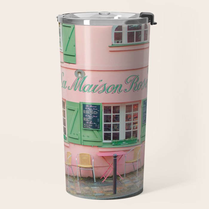 La Maison Rose Cafe in Paris Travel Mug Gallery Image 2