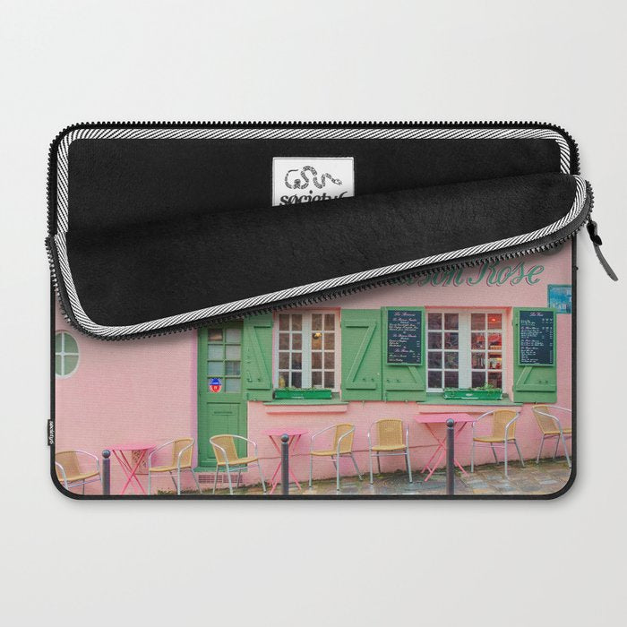 La Maison Rose Cafe in Paris Laptop Sleeve Gallery Image 2