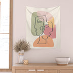 Abstract Profiles 04 Wall Tapestry Gallery Image 2