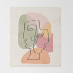 Abstract Profiles 04 Throw Blanket Gallery Image 2