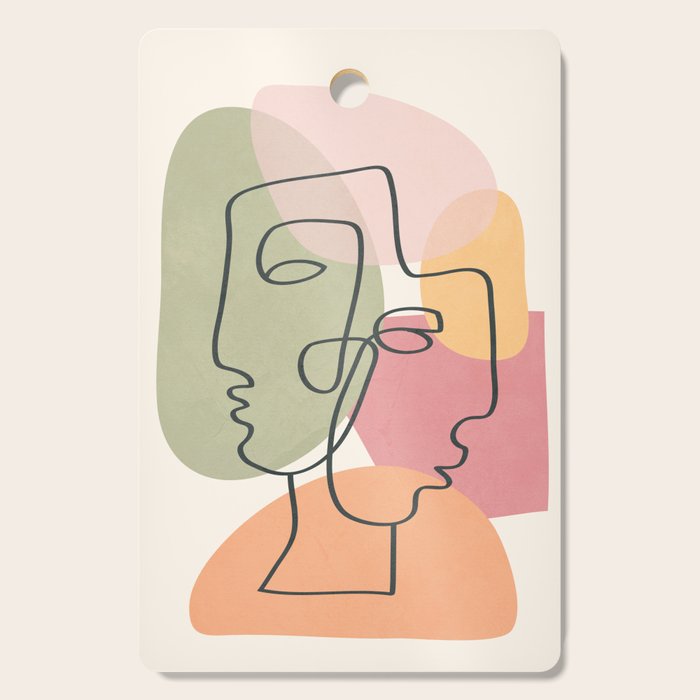 Abstract Profiles 04 Cutting Board Gallery Image 1