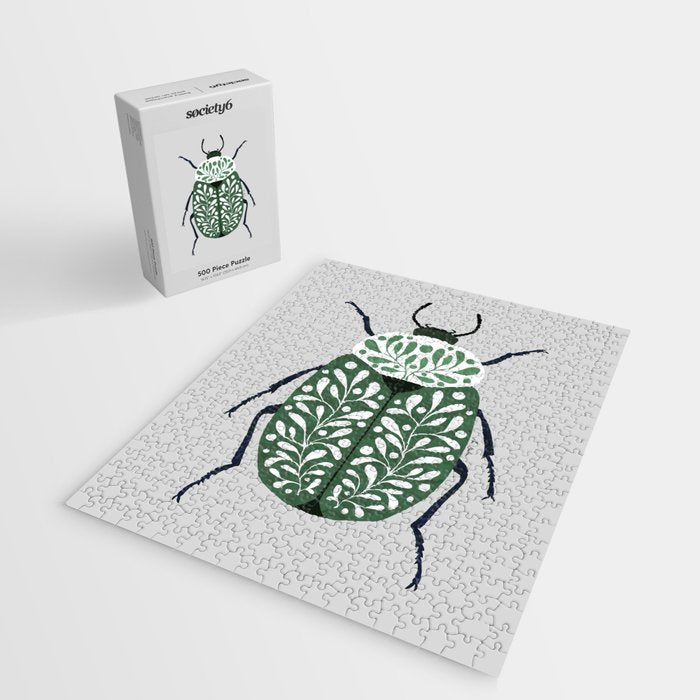 Beetle and leaves Jigsaw Puzzle Gallery Image 2