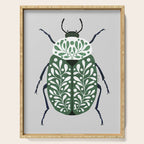 Beetle and leaves Serving Tray Gallery Image 1