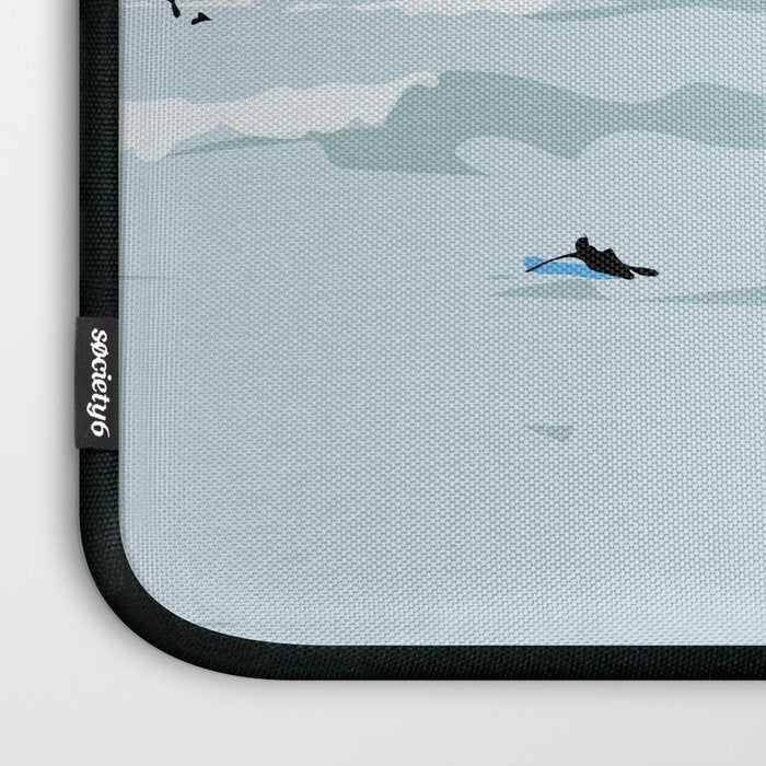 Tiny Surfers in Lima Laptop Sleeve Gallery Image 3