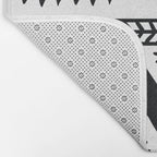 Tribal black and white Bath Mat Gallery Image 2