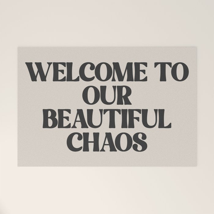 Funny Retro Family Love Quote Welcome Mat Gallery Image 1