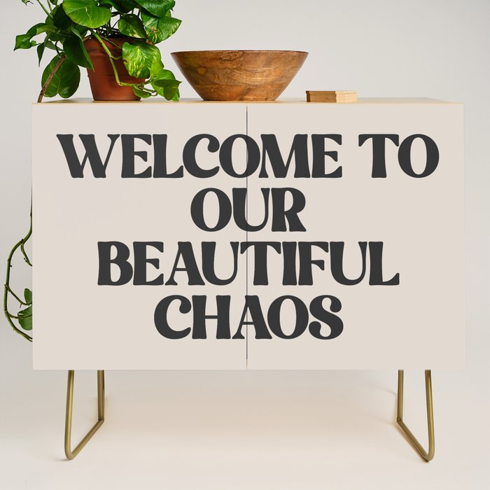 Funny Retro Family Love Quote Credenza Gallery Image 1