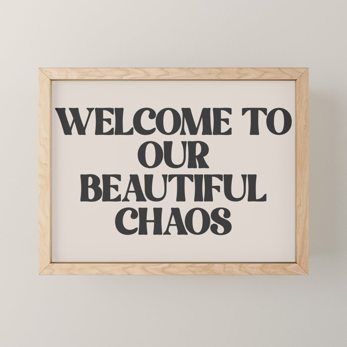 Funny Retro Family Love Quote Mini Art Print Gallery Image 1