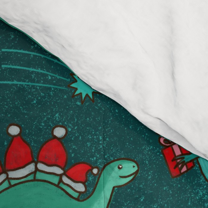 Cute Christmas Dinosaurs Dinos Dinosaur Comforter Gallery Image 4
