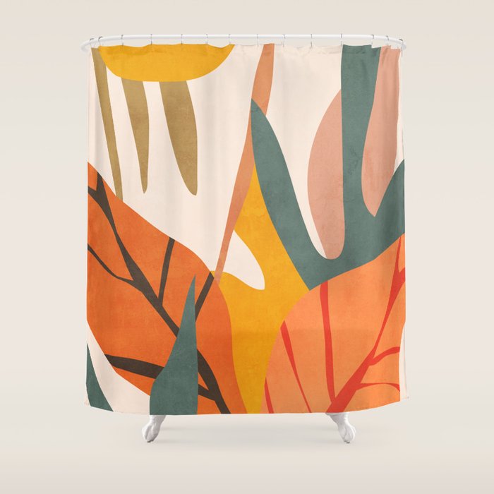 Abstract Art Jungle 5 Shower Curtain Gallery Image 1