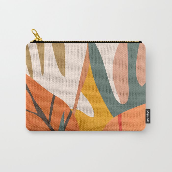 Abstract Art Jungle 5 Carry All Pouch Gallery Image 1