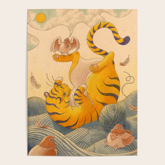 Perching Pigeon, Tumbling Tiger Poster Gallery Image 4