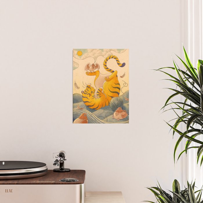 Perching Pigeon, Tumbling Tiger Poster Gallery Image 2
