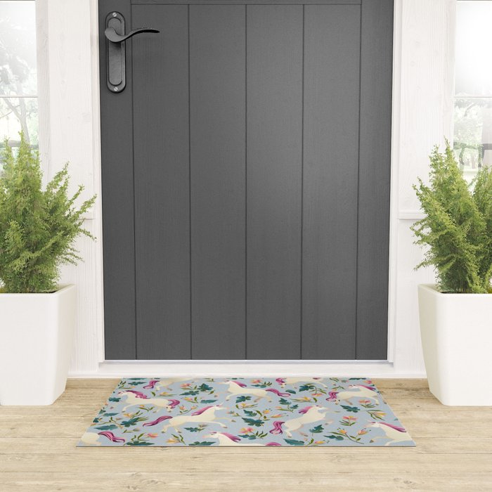 Magical Unicorn Welcome Mat Gallery Image 3