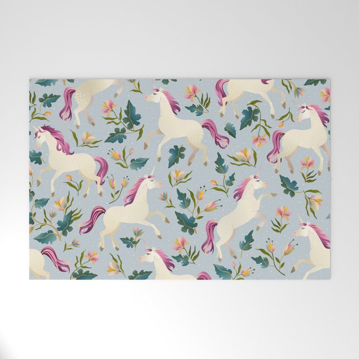 Magical Unicorn Welcome Mat Gallery Image 1