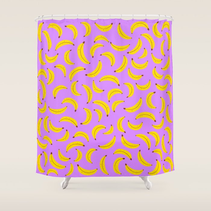 Banana Pattern Shower Curtain Gallery Image 1