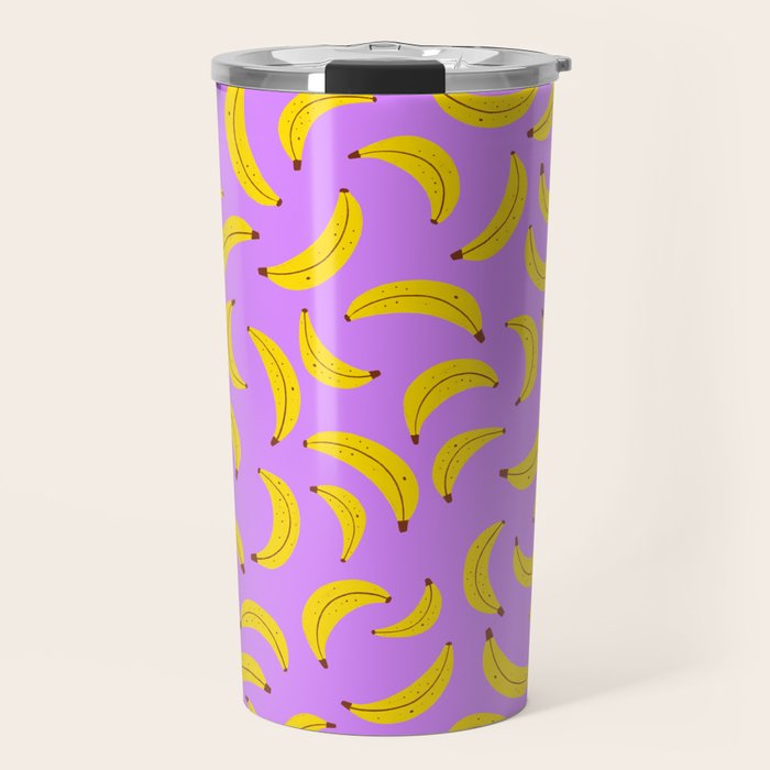 Banana Pattern Travel Mug Gallery Image 1